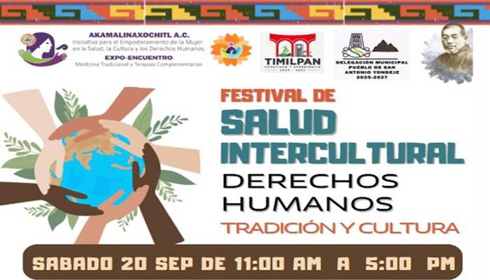 Invitan a Festival de Salud Intercultural en Timilpan