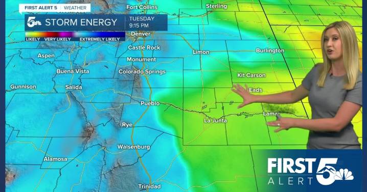 Warm on Wednesday with widely scattered thunderstorms