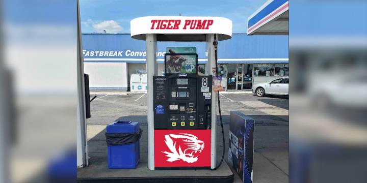 Gas pump partnership with North Gibson School corp. to support students in need