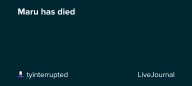 Maru has died: ohnotheydidnt