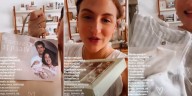 Carolina Amoroso mostró los regalos que le enviaron sus colegas por el nacimiento de su hijo Vicente