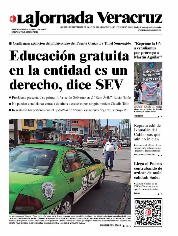 Portada del 4 de septiembre de 2025