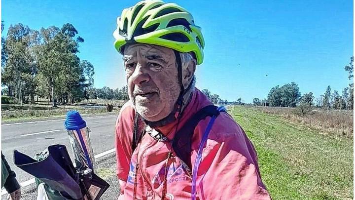 Jorge Soto debió abandonar su travesía por Entre Ríos debido a un fuerte golpe