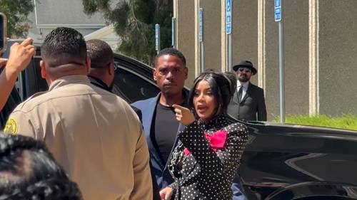 Rapper Cardi B calls out man for 'disrespectful' question outside courthouse for assault trial