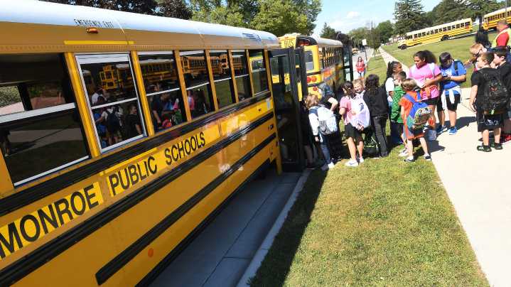 See our favorite photos from the first day of school in Monroe