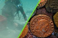 Un buzo amateur ha encontrado, literalmente, un tesoro: 30,000 monedas romanas de bronce bajo la arena de Italia