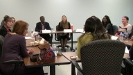 Crowley meets with small business owners awarded grants through Building Bridges program