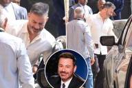 Jimmy Kimmel arrives to ABC studios ahead of talk show return