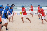 Australian friends claim world record for longest beach touch rugby game
