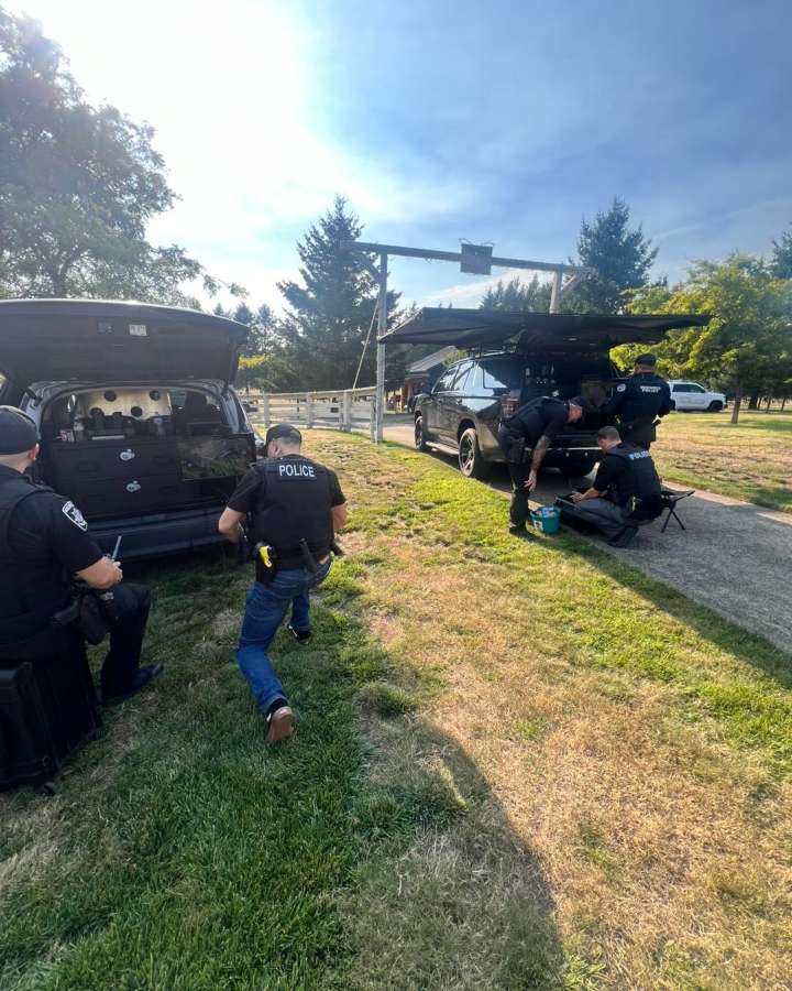 Washougal man faces assault allegations after pointing a gun at a road paving crew, sheriff’s office says