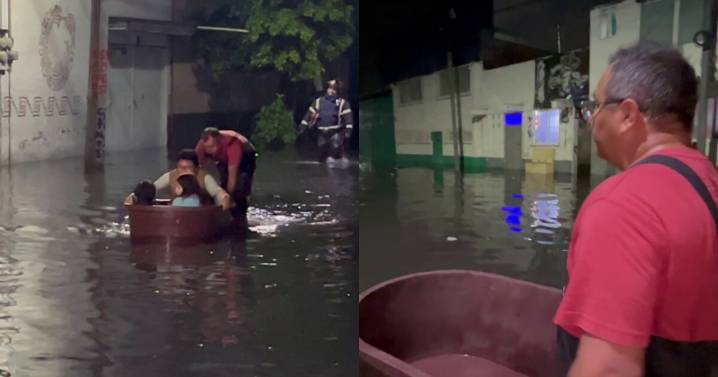Lluvias inundan el oriente de CDMX; hasta llegan a un salón de fiestas