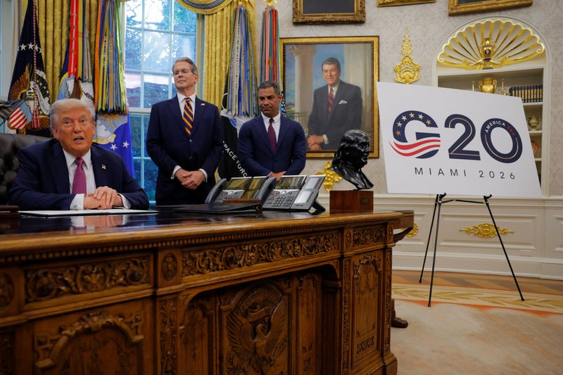 Trump says 2026 G20 summit will be held at his Miami