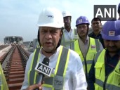 Vaishnaw inspects Surat bullet train site