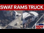 WATCH: SWAT Bearcat slams into semi