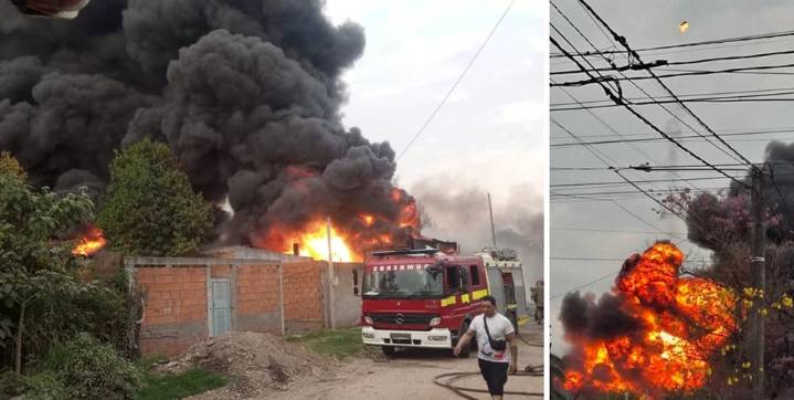 El dueño del depósito de aceite que se prendió fuego fue trasladado al Centro de Salud