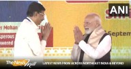 Odisha: Governor Hari Babu Kambhampati and CM Manjhi felicitate PM Modi