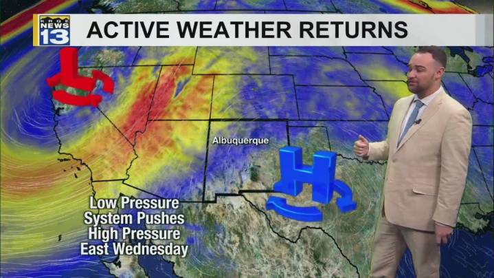 Increasing moisture through the end of the week