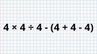 ¿Cuánto es 4 × 4 ÷ 4 - (4 + 4 - 4)? La cuenta matemática que pone a prueba a los genios