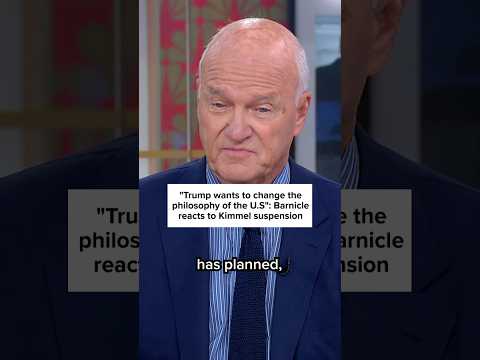 "Trump wants to change the philosophy of the U.S": Barnicle reacts to Kimmel suspension