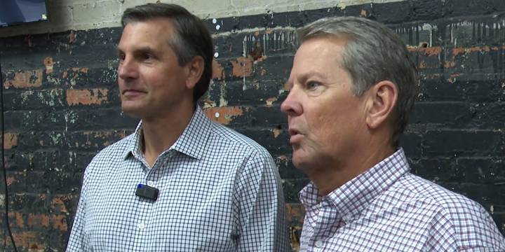 Kemp comes to Augusta with his pick for U.S. Senate, Derek Dooley