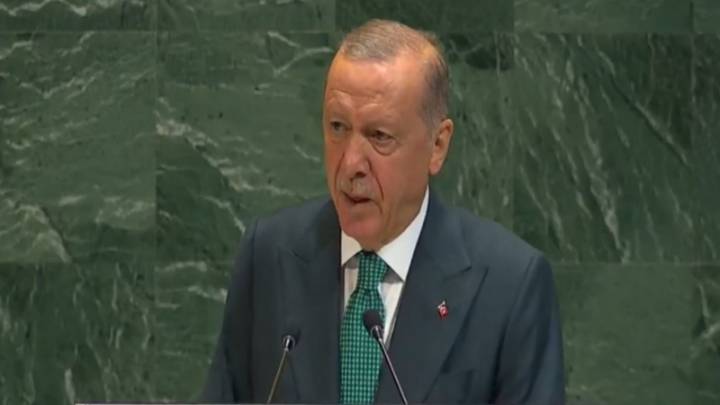 Turkish President Erdogan once again rakes up Kashmir at UNGA session