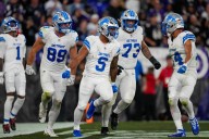 Detroit Lions run over the Baltimore Ravens and sack Lamar Jackson 7 times in a 38