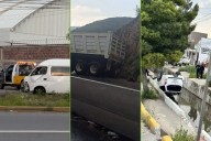 Tres accidentes viales en Mineral de la Reforma: caos y daños materiales
