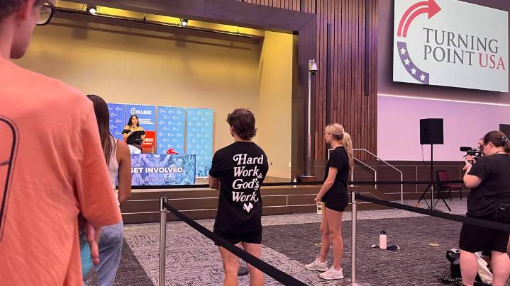 Turning Point USA speaker visits Texas State amid tensions over free speech