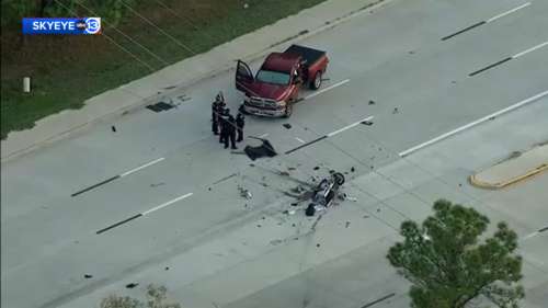 Harris County Sheriff's Office investigating deadly crash involving truck and motorcycle on FM
