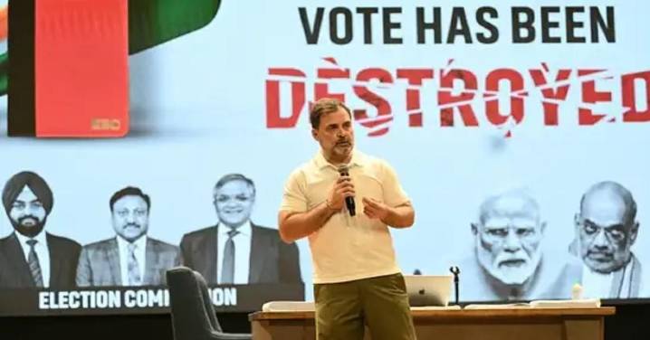 Rahul Gandhi presses EC chief to share data on Karnataka polls, alleges probe obstruction