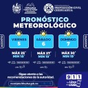 Días nublados con probabilidad de lluvia para este fin de semana: Protección Civil Municipal
