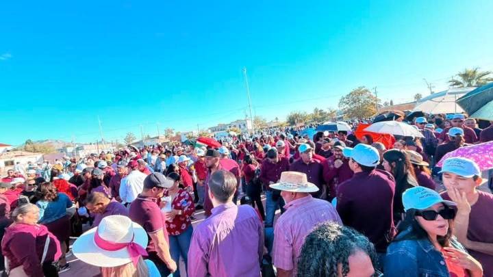 Comienzan a arribar asistentes a evento de Sheinbaum en Juárez