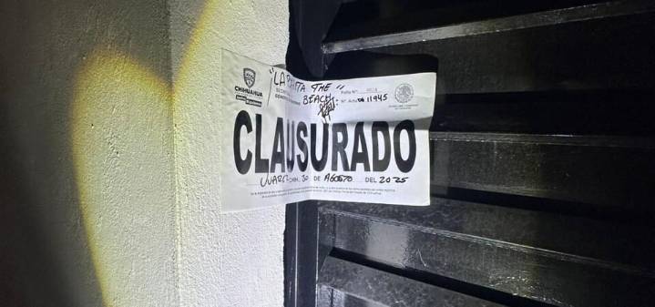 Gobernación Estatal clausura 9 establecimientos durante la última semana