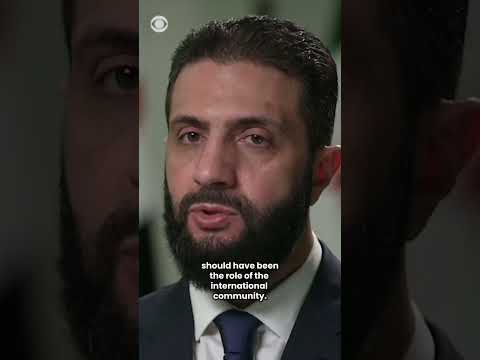 Syrian President Ahmed Al-Sharaa on wanting to meet with President Trump #shorts