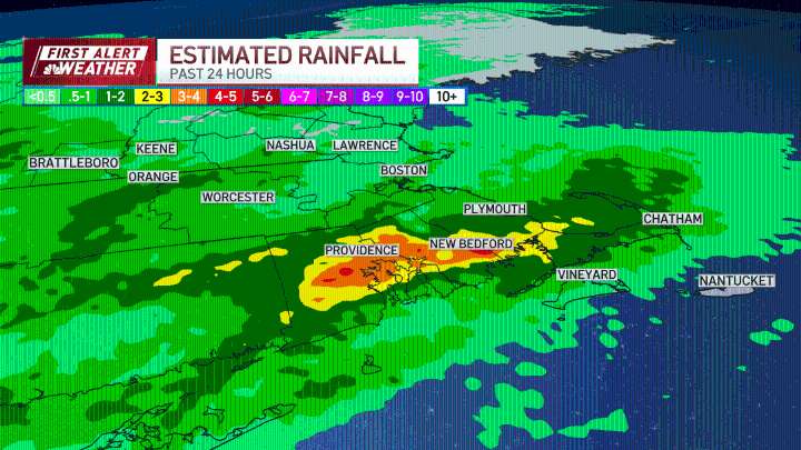 Radar, rain storm forecast for Boston, MA commute Thursday
