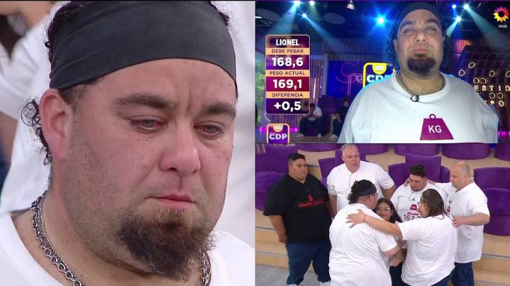 Las lágrimas de Lionel tras quedar eliminado de Cuestión de Peso: “Siento que fallé”