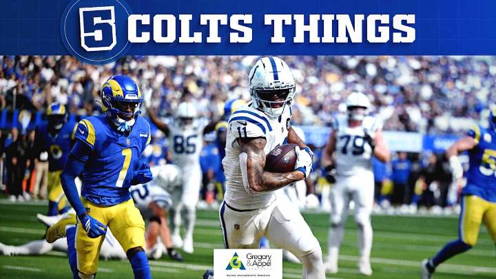 5 Colts Things: Red zone penalties prove costly, defense picks up Adonai Mitchell after fumble, zooming out on Week 4 loss to Rams