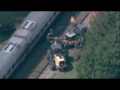 Chopper 7 over Amtrak train crash near Lake Forest Metra station