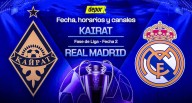 Champions League: canal de TV para ver Real Madrid vs. Kairat y a qué hora juegan