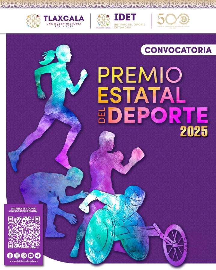 Lanza IDET convocatoria para el Premio Estatal del Deporte 2025