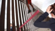 Disaster At Seesaw Art Installation As Obese American Children Catapult Mexicans Over The Border