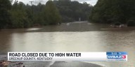 Road closed due to high water