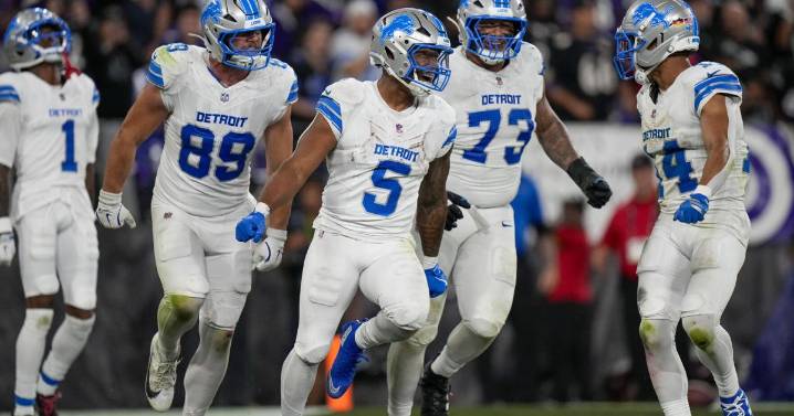 Lions run over the Ravens, sack Lamar Jackson 7 times in a 38
