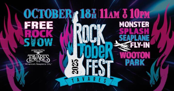 Tavares Hosts Rocktoberfest Monster Splash Seaplane Fly
