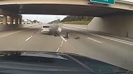Watch: Grappler takes off stolen car’s rear axle after suspect tries to flee