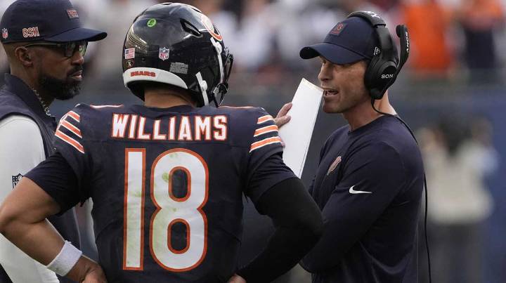 Bears’ Ben Johnson goes berserk in locker room after first NFL win as head coach