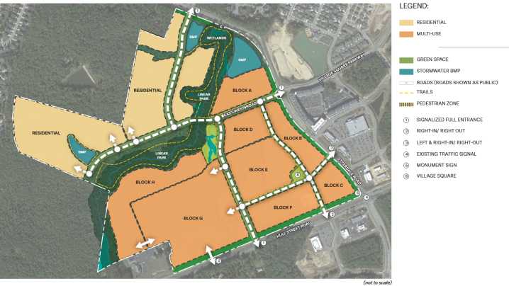 Zoning request filed for proposed 200-acre Nunnally Village project in western Chesterfield