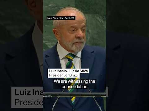 Brazil's Lula takes swipe at #trump in UN speech #politics #shorts