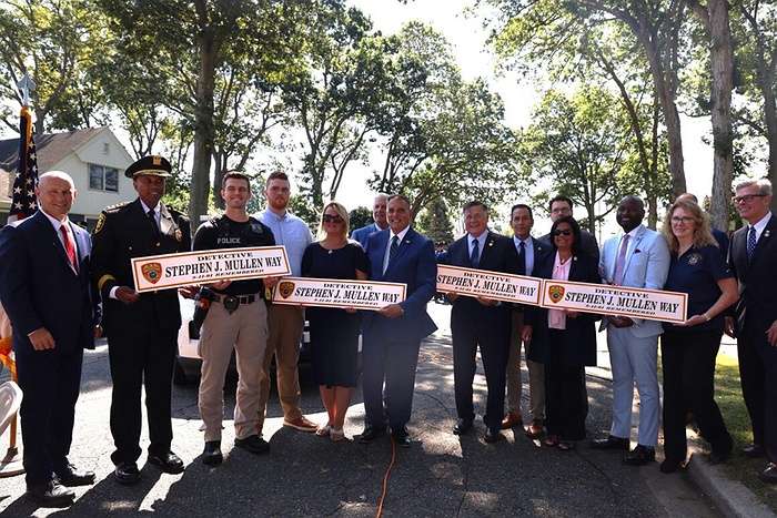 Oyster Bay Holds Street Dedication in Memory of Fallen Police Detective and Ground Zero Recovery Worker