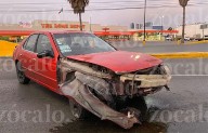 Enfiestado se accidenta junto a su hijo sobre Nazario; perdió el control de su vehículo